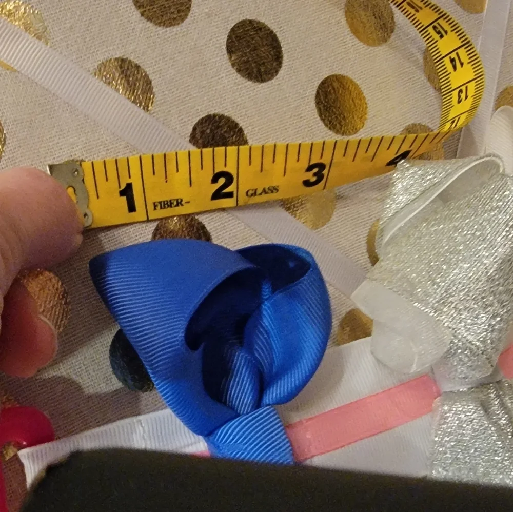 Colorful Bow Hair Clips And Holder